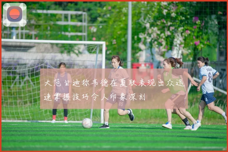 大范甘迪称韦德在夏联表现出众迅速掌握技巧令人印象深刻